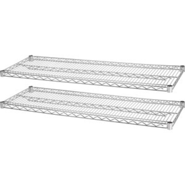 Lorell Shelves, Wire, 36X24, Ce, 2PK LLR84186